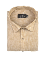 Linen Cotton Bright Fone Color Shirt for Men