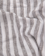 Linen White With Dusty Colour Patta Print Shirt For Men