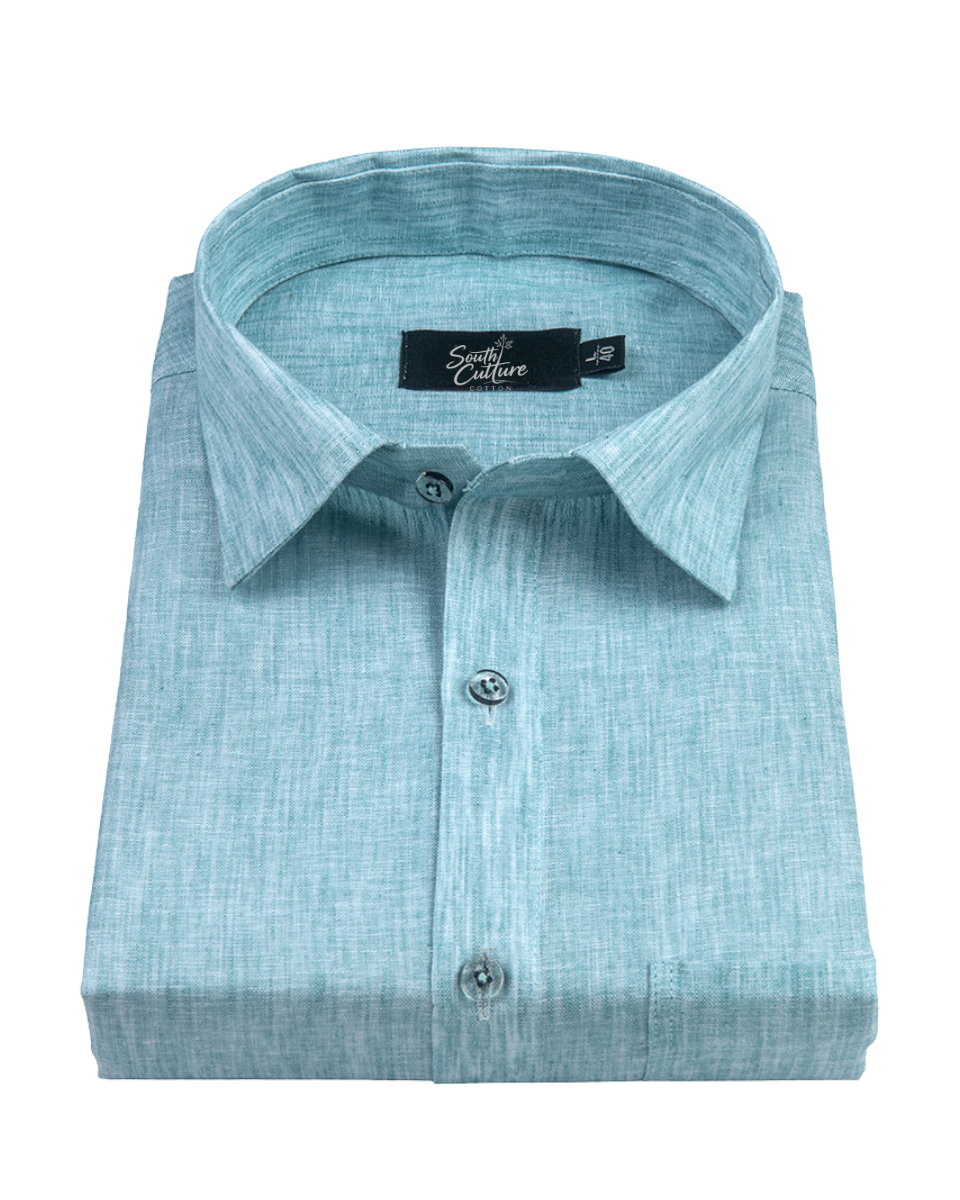 Cotton Linen Sky Gray Colour Shirt for Men