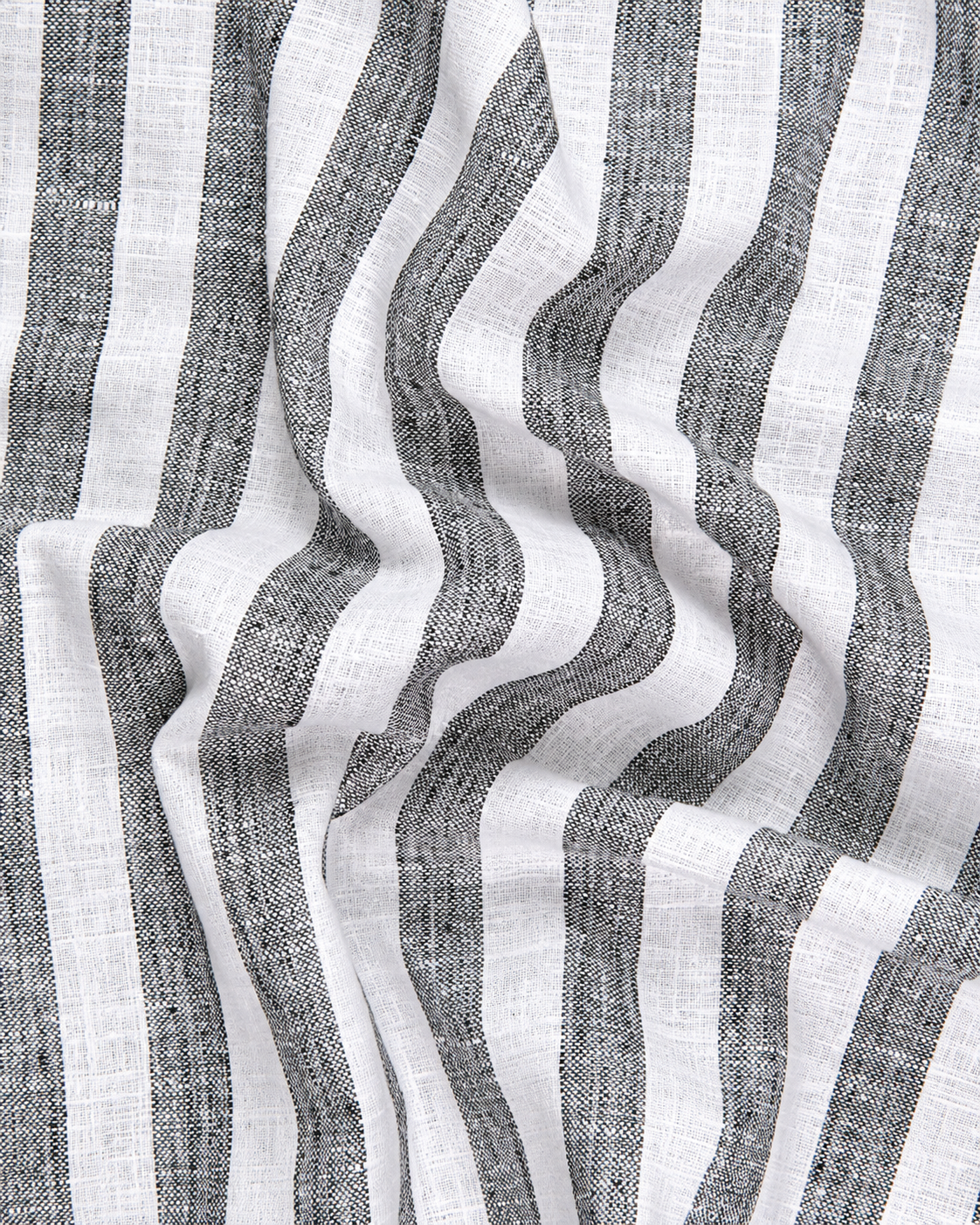 Linen White With Grey Colour Patta Print Shirt For Men